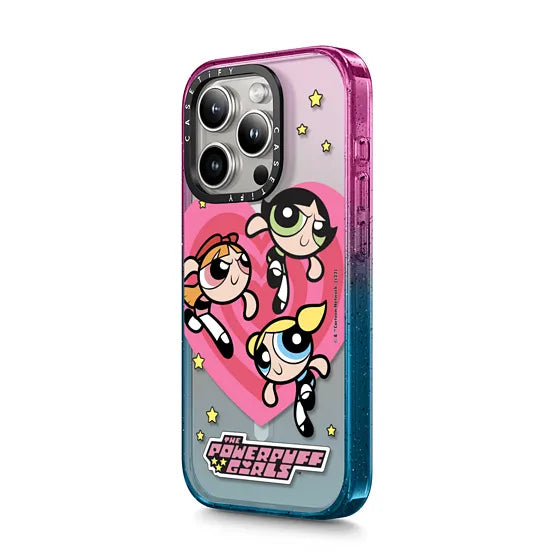 funda de corazón con magsafe de las chicas superpoderosas