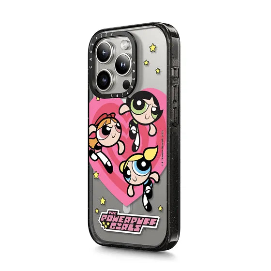 funda de corazón con magsafe de las chicas superpoderosas