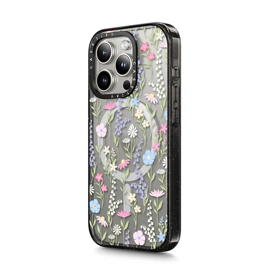 lindo diseño floral rosa pastel con magsafe