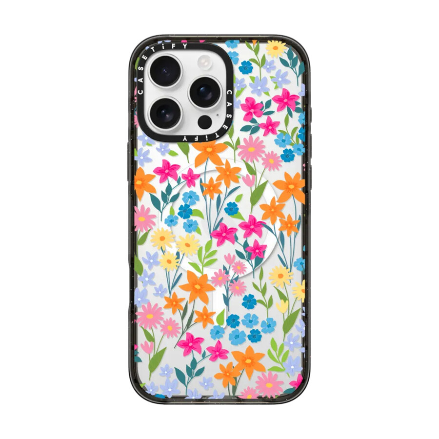 flores primaverales brillantes estampado floral de margaritas con magsafe