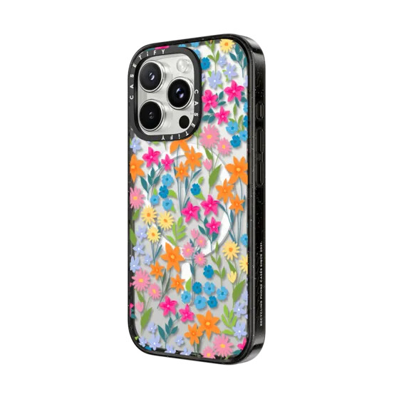flores primaverales brillantes estampado floral de margaritas con magsafe