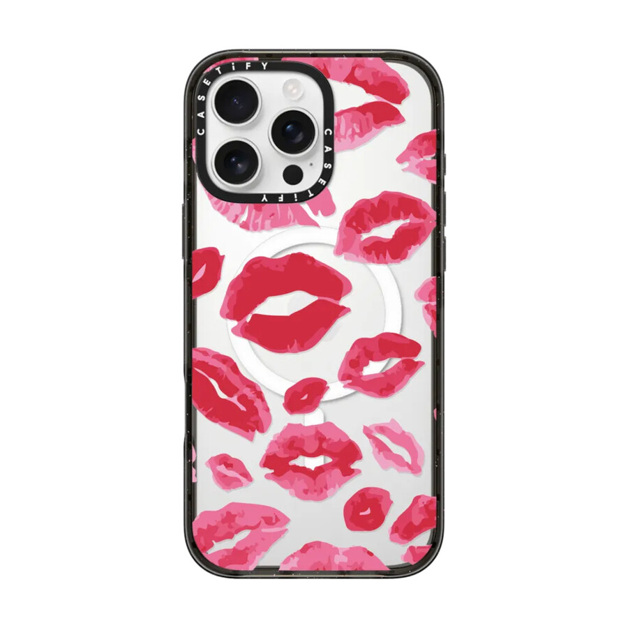besos de lápiz labial con magsafe