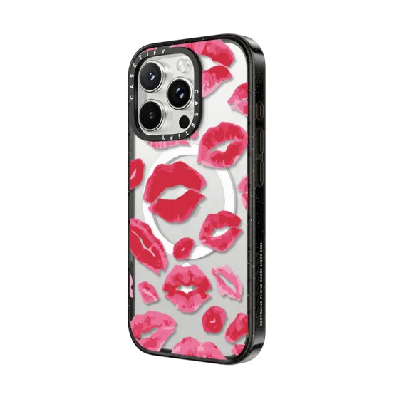 besos de lápiz labial con magsafe