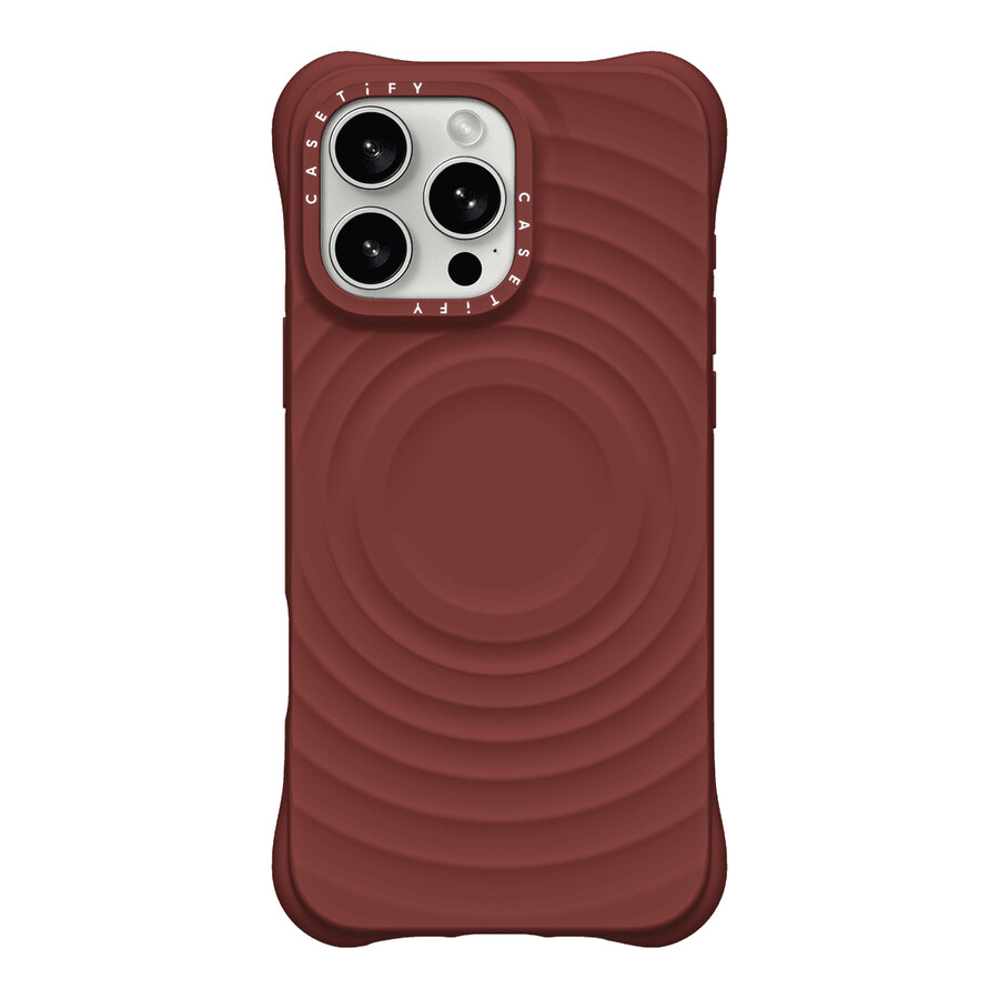 estuche ripple - cereza oscuro con magsafe