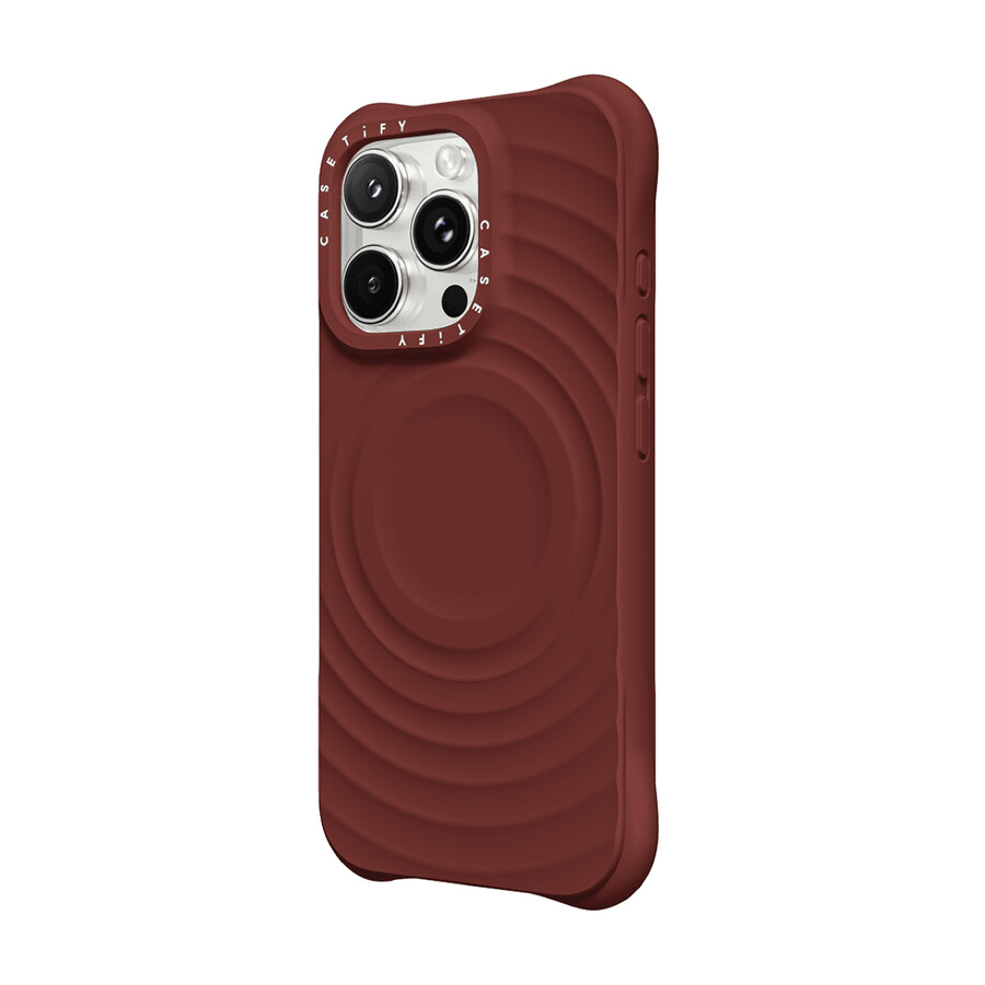estuche ripple - cereza oscuro con magsafe
